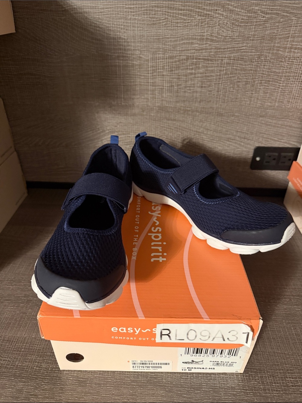 Easy Spirit Women’s Dark Blue/ Navy Slip-On Mary Jane Sneakers